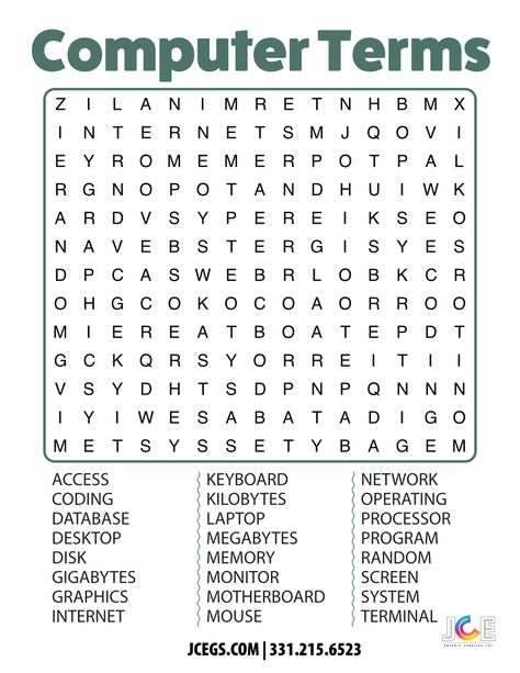 Computer Terms Word Search Puzzle Computer Activities For Kids, Computer Terms, Hindi Poems For Kids, Computer Club, Business Foundation, Word Search Printables, Computer Basic, Word Search Puzzles, Computer Basics