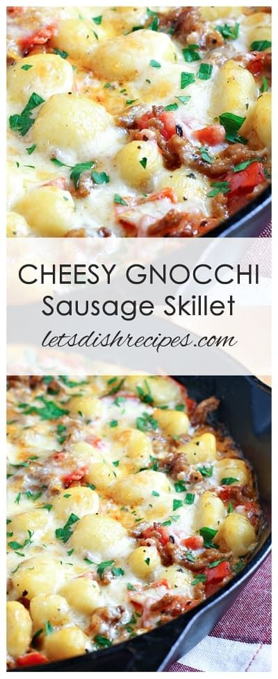 Gnocchi And Sausage, Cheesy Gnocchi, Sausage Skillet Recipe, Slow Cooker Spaghetti Sauce, Gnocchi Dishes, Sausage Skillet, Slow Cooker Spaghetti, Supper Ideas, Gnocchi Recipes