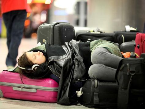 Never lose sleep at the airport again with these helpful tips from Travel Channel's Roam blog. Tips For Sleeping, American Express Platinum, San Francisco International Airport, Cheap Airfare, Cancelled Flight, Cheap Plane Tickets, At Airport, Airport Travel, Gatwick