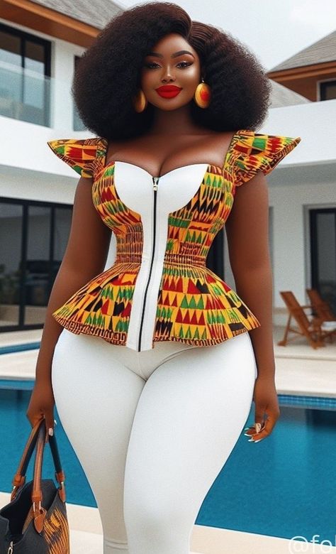 Image by Folah Signature Kente Top Styles, Folah Signature, Corset Fashion Outfits, Kitenge Fashion, Ankara Dress Designs, Latest African Men Fashion, African Print Dress Ankara, African Dresses For Kids, Short African Dresses