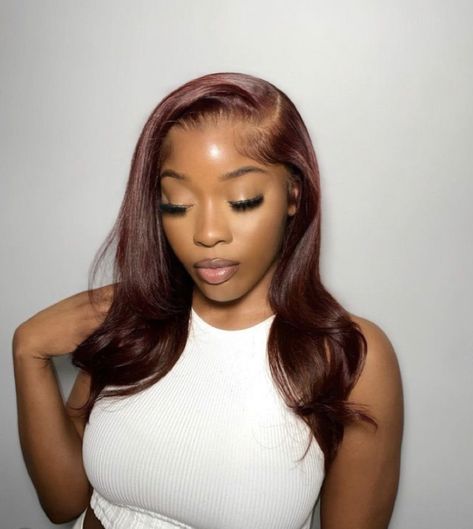 Wig Dye Ideas, Pelo Color Cobre, Hair Colorful, Hairstyles Inspiration, Dye Ideas, Hair Laid, Hairstyles Braids, Front Lace Wigs Human Hair, Human Hair Lace Wigs