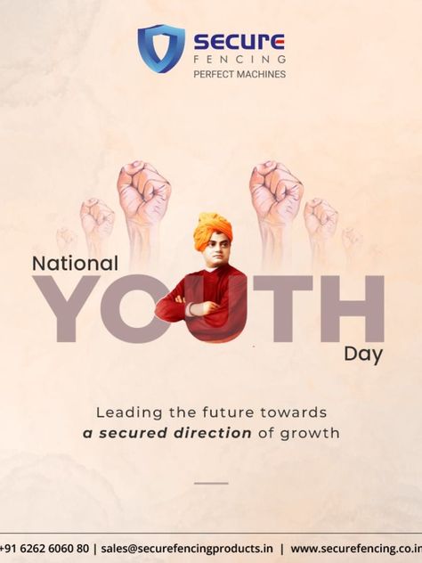 Fortunate to be born in a nation where such great idols have lived. Secure Fencing wishes you all a very Happy Youth Day! . . . #NationalYouthDay #YouthDay #SwamiVivekananda #Vivekananda #Youth #SwamiVivekanandaJayanti #Motivation #SwamiVivekanand #SwamiVivekanandaJi #VivekanandaQuotes #Inspiration #RamaKrishnaParamahamsa #SpiritualAwakening #Peace #Love #Meditation #SecureFencing Happy Youth Day, National Youth Day, Love Meditation, Youth Day, Swami Vivekananda, Very Happy, Fencing, Peace Love, Spiritual Awakening