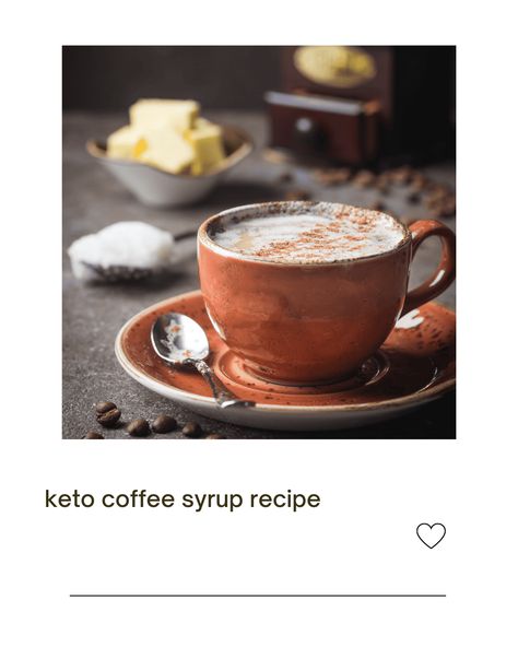 Keto coffee syrup recipe: Easy low carb simple syrups Keto Coffee Syrup, Coffee Syrup Recipe, Low Carb Coffee, Homemade Coffee Syrup, Simple Syrups, Keto Sauces, Iced Coffee Drinks, Cinnamon Syrup, Keto Coffee