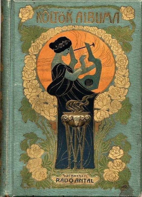 Art Deco Book Cover, Motifs Art Nouveau, Illustration Art Nouveau, Vintage Book Cover, Vintage Book Covers, Beautiful Book Covers, Art Ancien, Alphonse Mucha, Art Antique