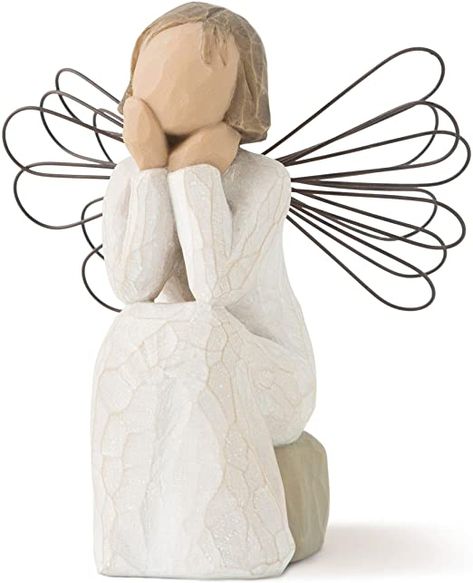 Willow Tree Figures, Body Gestures, Willow Tree Angels, Tree Angel, Willow Tree Figurines, Angel Tree, Tree Sculpture, Willow Tree, Figurative Sculpture