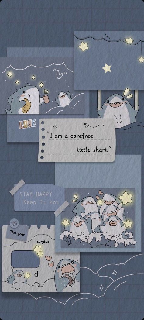 Lock Screen Wallpaper Iphone Cute Dark, Minimal Wallpaper Aesthetic, Shark Wallpaper Iphone, Simplistic Wallpaper, Pretty Wallpapers Tumblr, Cute Blue Wallpaper, Cocoppa Wallpaper, Iphone Wallpaper Kawaii, Wallpaper Doodle