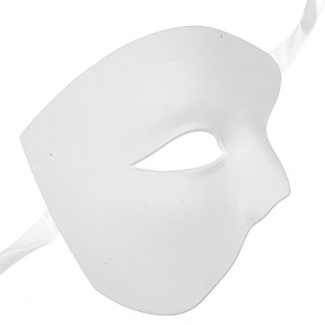 ILOVEMASKS White Half Face Phantom Of The Opera Masquerade Venetian Mardi Gras Mask Best Halloween Costumes & Dresses USA Phantom Of The Opera Party, Phantom Of The Opera Masquerade, Phantom Of The Opera Mask, White Masquerade, Opera Mask, Venetian Masquerade Masks, Silk Face Mask, Venetian Masquerade, Glasses Fit