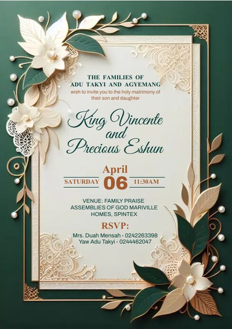 Wedding Invitation Card Design Emerald Green, Luxury Invitation Design Template, Green Wedding Card Design, Wedding Design Card, Invitation Card Design Emerald Green, Graphics Card, Invite Wedding Card, Weeding Invitation Card, Emerald Green Invitation Template