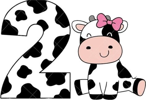 ￼ Royal Icing Transfers, Cow Clipart, Cow Birthday, Bow Template, Baby Shawer, 30th Birthday, Pink Bow, Farm Animals, 2nd Birthday