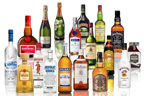 Top 35 Liquor Brands In The World | Most Popular Liquors | HungryForever Popular Alcoholic Drinks, Alcohol Shop, Grey Goose Vodka, Drinks Brands, London Dry Gin, Dry Gin, Bacardi, Wine And Liquor, Liquor Store