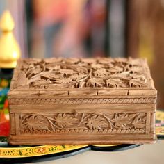 Extraordinary Jewelry, Wood Carving Patterns, Wood Jewelry Box, Buy Wood, Wood Carving Art, Wood Jewelry, Jewelry Tree, Fantasy Jewelry, Hand Carved Wood