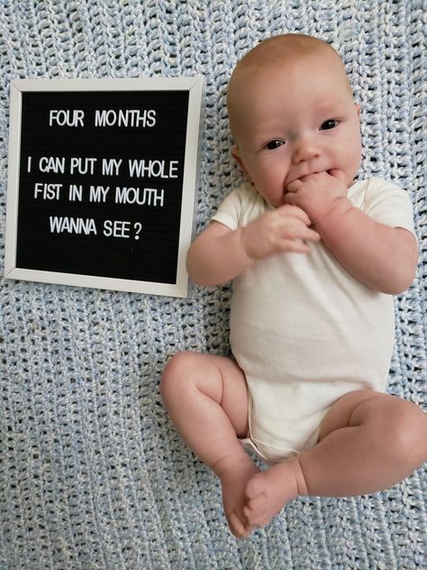 Baby posts 4 Month Letter Board, 4 Month Old Letter Board Ideas, 100 Days Old Baby Photoshoot, 4 Months Letter Board Baby, 4 Month Old Milestones Photo Ideas, 4 Months Old Baby Photoshoot, 4 Month Milestones Photo Ideas, 3 Months Baby Photography Boy, 4th Month Baby Photo Ideas