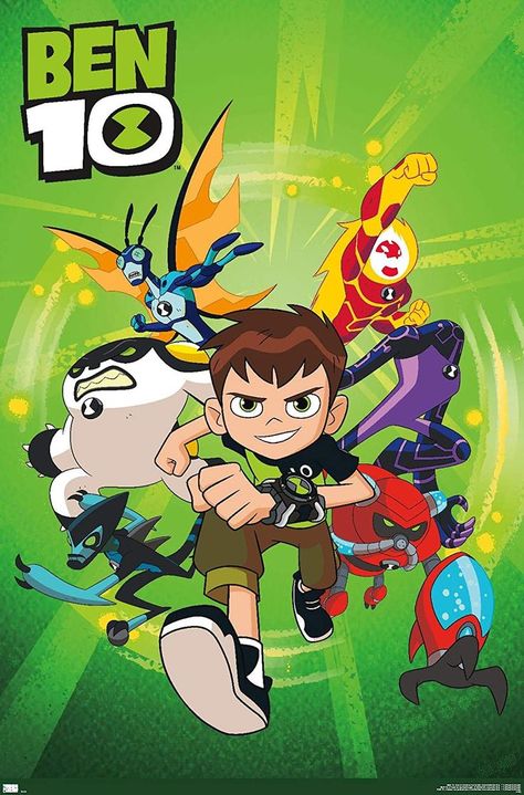 Trends International Ben 10 - Group Wall Poster, 22.375" x 34", Premium Unframed Version Ben 1o, Ben 10 Cake, Travel Scrapbook Pages, Cartoon Posters, Trends International, Old Cartoons, Ben 10, Cartoon Tv, Travel Scrapbook