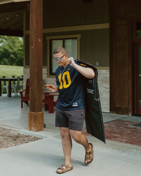 This is your sign to do a game day walk in with your boys on your wedding day😎 The results you’ve all been waiting for😤 Check my profile for BTS of this fun morning! #nfl #gameday #gamedaywalkin #walkin #weddingwalkin #groomsmen #weddingphotography Groomsman Game Day Photos, Game Day Photos, Wedding Walk, Catholic Wedding, On Your Wedding Day, My Profile, Wedding Photo, Game Day, Wedding Inspo