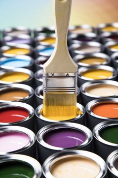 Paint Mixer, Yay Images, Graphic Design Advertising, Graphic Design Branding, Paint Cans, Paint Brushes, Rainbow Colors, Graphic Illustration, Paint Colors