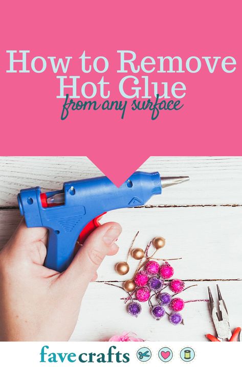 How to Remove Hot Glue from Any Surface  #hotglue Clean Baking Pans, How To Remove Glue, Cleaning Painted Walls, Fabric Products, Deep Cleaning Tips, Clean Dishwasher, Simple Life Hacks, Toilet Cleaning, Rubbing Alcohol