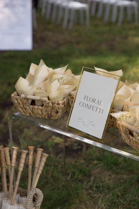 Don't have a flower girl? No problem! During your recession down the aisle have your guests shower you and your new married one in floral confetti while you walk down the aisle after saying "I Do" Floral Confetti, Confetti Wedding, Walk Down The Aisle, Wedding Confetti, Des Moines, Walking Down The Aisle, A Flower, Confetti, Wedding Ceremony