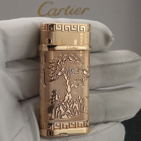 Cartier Lighter, Cartier Rose Gold, Montblanc Boheme, Phone Car Holder, Vintage Lighter, Vintage Lighters, Engraved Lighter, Cartier Vintage, Salvatore Ferragamo Belt