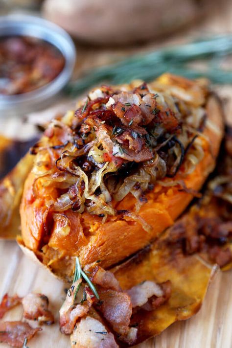 Loaded Baked Sweet Potato Recipes, Baked Sweet Potato Recipes, Loaded Baked Sweet Potato, Sweet Potato Recipes Healthy, Sweet Potato Recipes Baked, Sweet Potato Recipe, Healthy Potato Recipes, Loaded Sweet Potato, Baked Potato Recipes