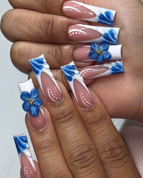 Nails 3d Gel, Got The Job, Blooming Gel, Long Acrylic Nail Designs, Nail Drills, Professional Manicure, Nails 3d, Dope Nail Designs, Long Acrylic Nails Coffin