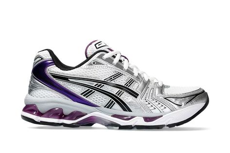 Purple Asics, Late 2000s Aesthetic, Retro Running Shoes, Running Silhouette, Sneaker Trend, Shoes Asics, Gel Lyte Iii, Asics Women Gel, Asics Gel Kayano