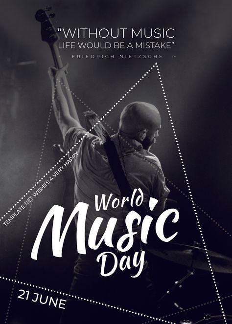 Happy Music Day, Happy World Music Day, Cute Calligraphy, World Music Day, Happy International Yoga Day, Music Day, Day Template, Scrapbook Collection, Word Free