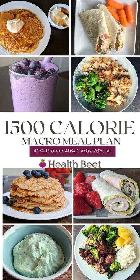 This printable 7 day macro friendly healthy meal plan is 1500 calories, 150 grams of protein, 150 g carbs, and 40 g of fat. Print this meal plan for new healthy meal ideas, the shopping list, and the recipes! 1500 Calorie Meal Plan, Macro Meal Plan, Macro Nutrition, Macros Diet, Plats Healthy, Macro Friendly Recipes, Best Fat Burning Foods, Calorie Meal Plan, Macro Meals