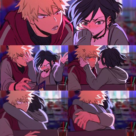 Bakugou And Uraraka, Bakugo Katsuki Fanart Cute, Bakugou Manga, Manga Drawing Tutorials, Anime Nerd, Arte Inspo, Anime Boyfriend, My Hero Academia Episodes, Anime Life