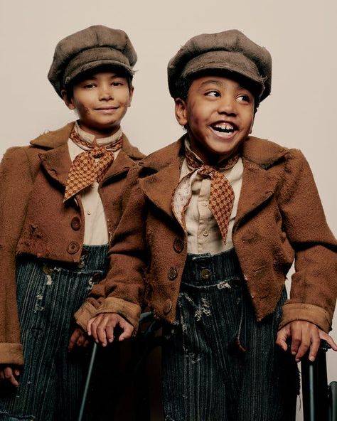 Sebastian Ortiz, 7, a first grader now making his Broadway debut in “A Christmas Carol,” scrunched up his face as he paused to think about what it means to be playing Tiny Tim onstage. “Always be brave,” he said.  “Always look on the bright side,” suggested Jai Ram Srinivasan, 8, a third grader sharing the role.  The two boys share a combination of bashfulness and optimism as they embark on an adventure unlike anything either has attempted before. Tiny Tim Christmas Carol, Jai Ram, Green Gang, Tiny Tim, Oliver Twist, A Christmas Carol, Two Boys, On The Bright Side, Christmas Story