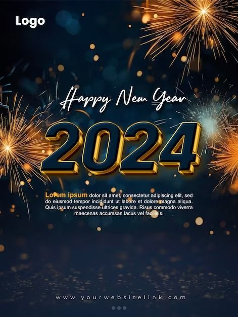 Page 6 | Happy New Year 2024 Images - Free Download on Freepik Fireworks Poster, New Year Social Media, Post Template Design, 2024 Images, 2024 Poster, Social Media Post Template, Happy New Year 2024, Psd Icon, Free For Commercial Use