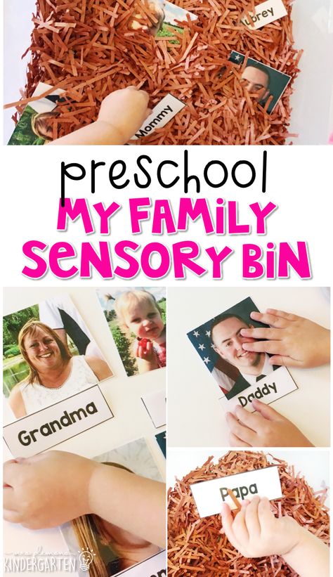 We LOVE this my family sensory bin for our all about me theme. Great for tot school, preschool, or even kindergarten! Preschool My Family, Family Sensory Bin, Preschool All About Me, All About Me Theme, Preschool Family Theme, All About Me Preschool Theme, Me Preschool Theme, Family Activities Preschool, Preschool Family