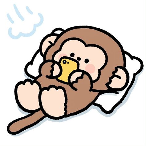 Kawaii Monkey Drawing, Monkey Pfp Cartoon, Cute Monkey Pfp, Monkey Matching Pfp, Pfp Monkey, Chibi Monkey, Drawing Monkey, Kawaii Monkey, Snapchat Drawings