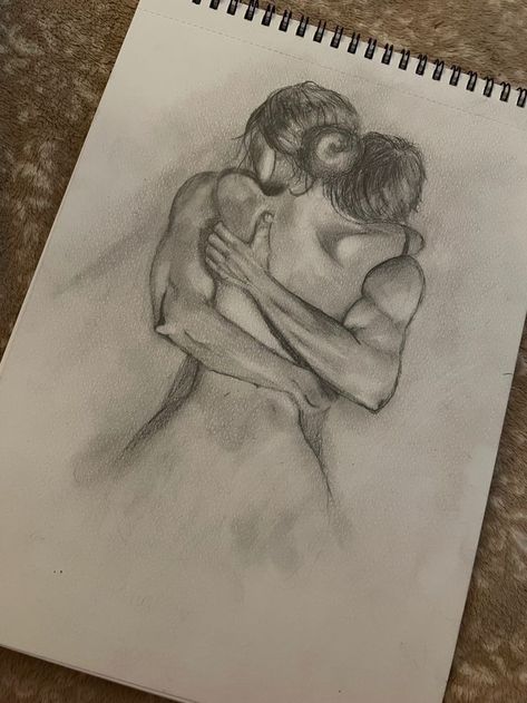 Find your Soulmate Sketch | Law of Attraction Couple Drawing Simple Cute, How To Draw Romantic Couple, Drawing Ideas Couples Hugging, Lovely Couple Drawing, Aesthetic Couple Pencil Sketches, Art Sketches Romantic, Meaningful Love Drawing, Drawing Hugging Couple, Couples Art Sketches