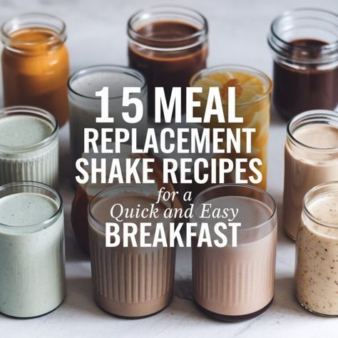 15 Meal Replacement Shake Recipes for a Quick and Easy Breakfast in 2024 Oatmeal Shake, Green Goddess Smoothie, Tropical Smoothie Recipes, Slim Fast Shakes, Nutritious Smoothie Recipes, Breakfast Shakes, Shake Diet, Diet Smoothie Recipes, Belly Diet