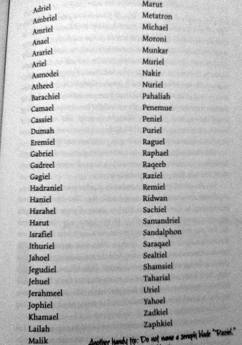 Known Angel Names. Angel Names List, Angels Names, Angel Names, Names List, Dialogue Prompts, Writing Boards, Name List, Book Stuff, Book Ideas