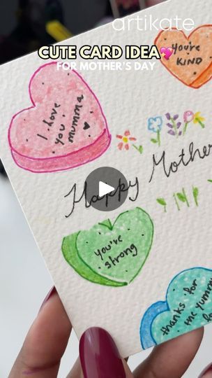 4.6K views · 172 reactions | REMINDER: It’s still not too late to make a Mother’s Day card, grab your stationery and get ready! 💐 🌸

Here’s a quick and easy card idea that you can make in under 5 minutes!💡 

Products used:
-mt washi tape
-Doms kneadable Eraser 
-Deli WU12-6C Macaron Highlighter
-Deli EQ900-06 Fine Liner set
-Deli WC112-12 Colored Pencil 
-Doms pigment liner 

Check out all your favourite art, craft & stationery brands on Artikate ✨🎨

.
.
.
#art #artlover #explore #foryourpage #soothing #relaxing #artreels #artprocess #paintingprocess #processvideo #aesthetic #artwork #trendingaudio #diypainting #valentine #trendingreels #arttutorial #tutorial #paintingtutorial #coquette #diycrafts #diy #artmaterials #artsupplies #valentinesgift
#aesthetic #ａｅｓｔｈｅｔｉｃ
[diy art ideas art Diy Art Ideas, Kneadable Eraser, Stationery Brands, Aesthetic Artwork, Aesthetic Diy, Stationery Craft, Aesthetic Aesthetic, Process Art, Colored Pencil