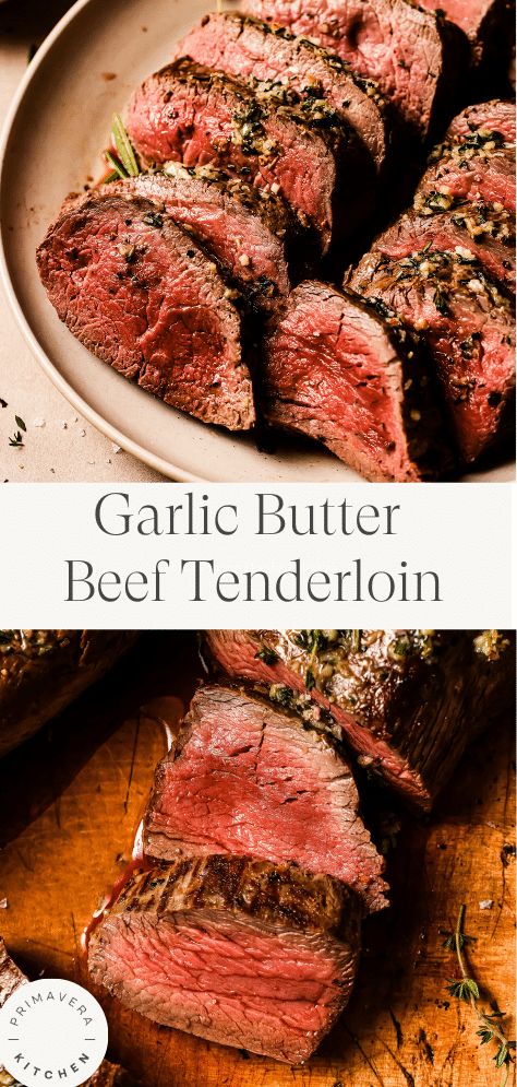 Beef Tenderloin Recipes Oven, How To Cook Tenderloin, Beef Tenderloin Oven, Garlic Butter Scallops Recipe, Tenderloin Steak Recipes, Best Beef Tenderloin Recipe, Tenderloin Recipes Oven, Perfect Beef Tenderloin, Venison Tenderloin Recipes