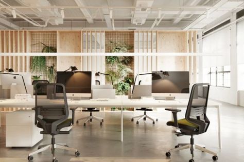 Spanish Interior Design, Open Space Office, Office Interior Design Modern, Office Space Design, Modern Office Design, Office Layout, Open Office, Work Place, Office Workspace