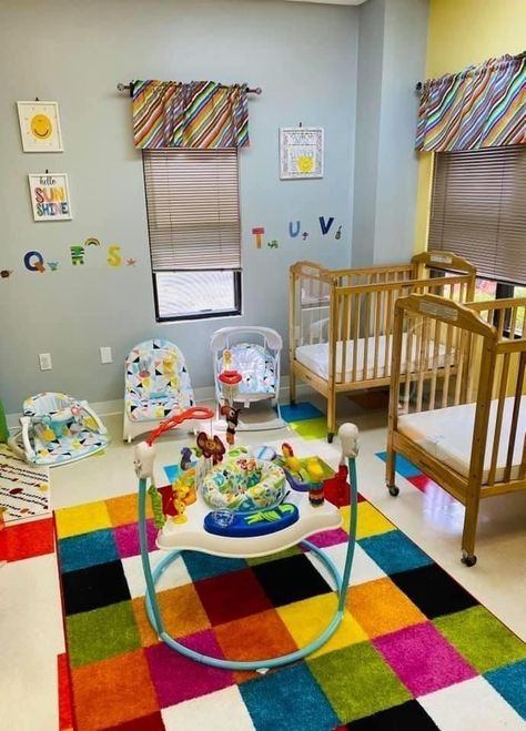 Daycare Beds, Daycare Nursery Room Ideas, Infant Room Daycare Layout, Day Care Room Ideas, Daycare Rooms Setup, Daycare Layout, Infant Room Ideas, Infant Room Daycare, Daycare Setup