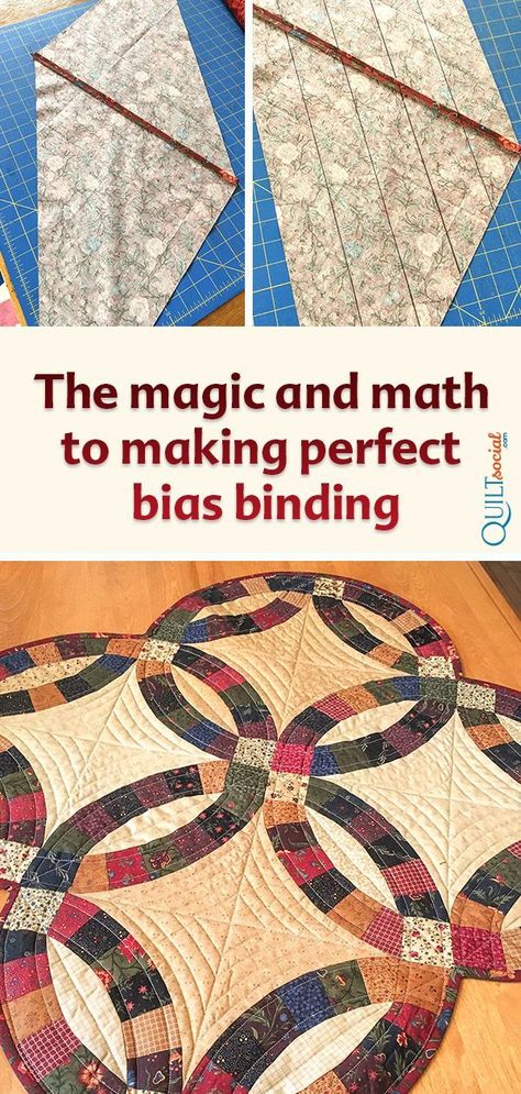 Make Bias Binding, Binding Tips, Wide Table, Ring Quilt, Double Wedding Ring Quilt, Double Wedding Ring, Ring Pattern, Quilt Borders, Double Wedding Rings