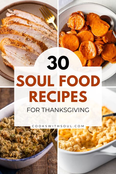 Black family soul food thanksgiving dinner recipes Black Folks Thanksgiving Dinner, Soul Food Thanksgiving Dinner Ideas, Thanksgiving Appetizers Black People, Soul Food Deviled Eggs, Thanksgiving Menu Black People, Soul Thanksgiving Food, Thanksgiving Meal Ideas Black People, Thanksgiving Dinner Ideas Black People, African American Thanksgiving Dinner