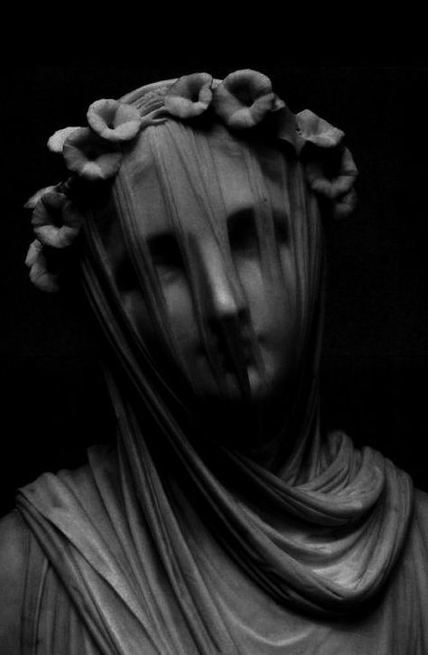 Veiled Lady, Statue Tattoo, Greek Statues, Roman Sculpture, Cemetery Art, Arte Sketchbook, Glitch Art, Portrait Sculpture, Dark Photography