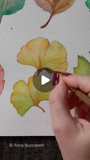 ANNA 🌺 BUCCIARELLI on Instagram: "From the latest tutorial 🍃🧡" Anna Mason Watercolor Tutorials, Anna Bucciarelli, Anna Mason, Watercolor Beginner, Watercolor Tutorials, Watercolour Tutorials, On Instagram, Instagram, Art