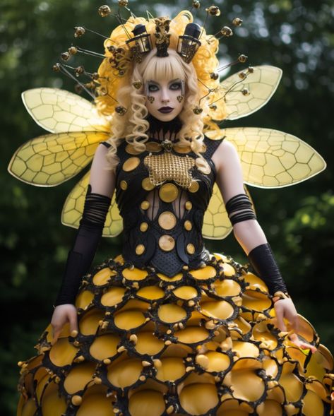 #fashionai #beehivefashion #beehive_competition #beefashion #beeinspired #beeinspiredclothing #ai #fashion #FashionEnthusiasts #DiscordCommunity #digitalfashion #aicompetition #fashioncompetition #FashionAiPro #web3 #nft #art #metaverse #aiart #aiartists #joinusnow Adult Bee Costume, Bee Hive Costume, Bee Themed Outfit, Queen Bee Costume Diy Woman, Bee Costume Women's, Queen Bee Costume Diy, Bee Armor, Honeybee Costume Diy, Boo Bees Costume