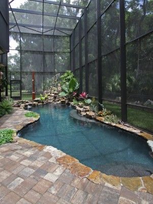 Modern Indoor Pools-11-1 Kindesign Outdoor Pool Decor, Small Indoor Pool, Kleiner Pool Design, Indoor Swimming Pool Design, Indoor Pool Design, Piscina Interior, Indoor Pools, Luxury Swimming Pools, Small Swimming Pools