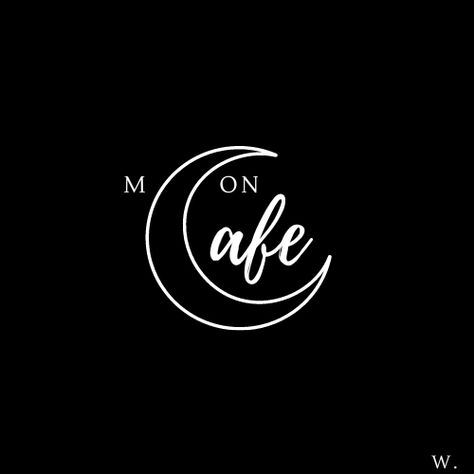 Moon Cafe Logo, Aesthetic Cafe Names, Coffee Shop Names, Moon Cafe, Diet Sehat, Coffee Book, Moon Vector, Mystic Moon, Coffee Shop Logo