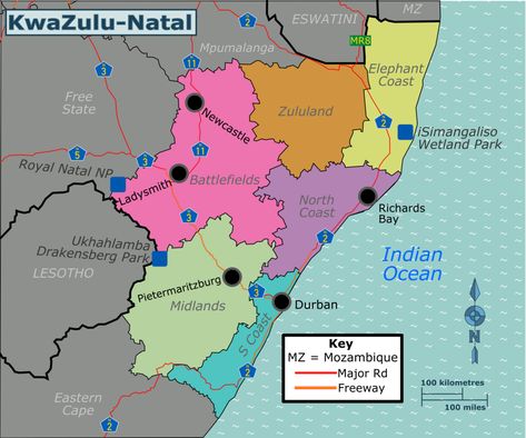 KwaZulu-Natal – Travel guide at Wikivoyage Wetland Park, Cultural Centre, Port Elizabeth, Kwazulu Natal, Eastern Cape, Holiday Resort, Kruger National Park, Game Reserve, North Coast