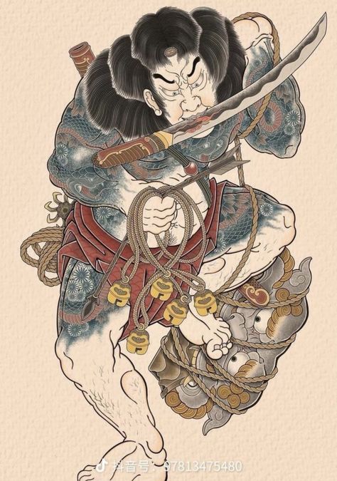 Japanese Warrior Tattoo, Tattoo Japanese Style, Japanese Legs, Samurai Tattoo Design, Chicano Style Tattoo, Japan Tattoo Design, Samurai Artwork, Japanese Drawings, Irezumi Tattoos