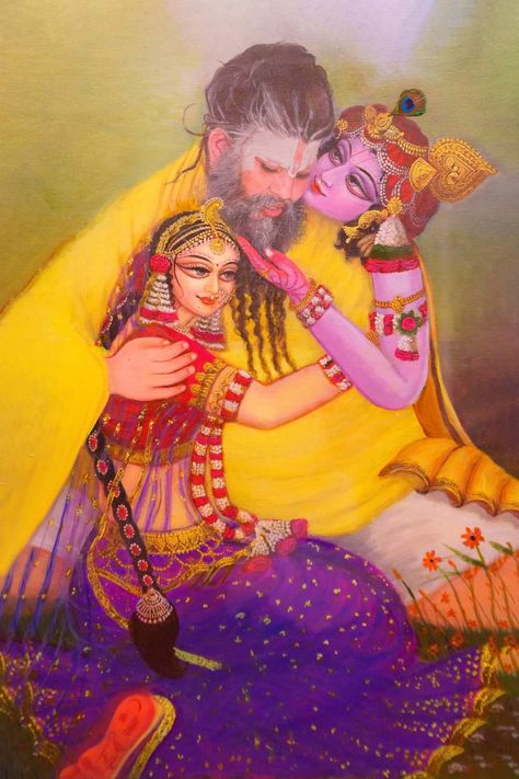 Guru Wallpaper, India Painting, Krishna Drawing, Radha Krishna Wallpaper, Vedic Art, Lord Krishna Wallpapers, Krishna Radha Painting, Radha Rani, Radha Krishna Art