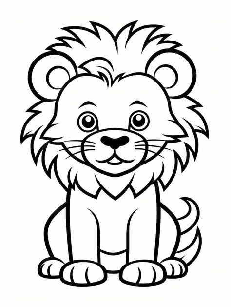 Premium Photo | Vector hand drawn lion outline illustration Lion Outline, Outline Images, Outline Illustration, Lion Face, Vector Hand, Premium Photo, Hand Drawn, Lion, How To Draw Hands